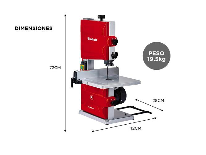 Sierra Einhell Sin Fin 250w TC-SB 2001 Madera 200mm - 4