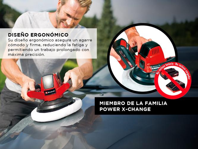 Pulidora Einhell Inalambrica Auto Coche CE-CB 18/254 Li Solo - 3