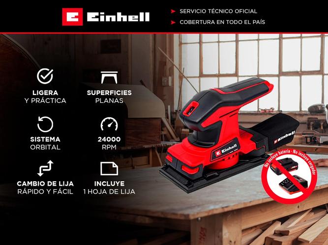 Lijadora Orbital TC-OS 18187 Li Solo Einhell Kit de inicio Power X-Change - 1