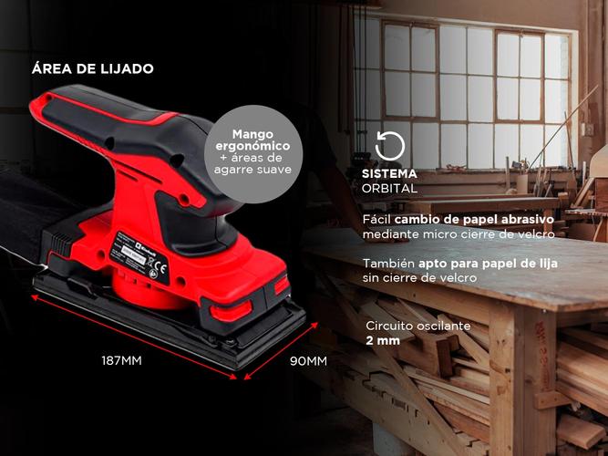 Lijadora Orbital TC-OS 18187 Li Solo Einhell Kit de inicio Power X-Change - 3