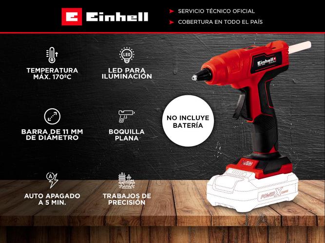 Pistola Encoladora Silicona Einhell Inalámbrica TE-CG 18 LI Solo - 1