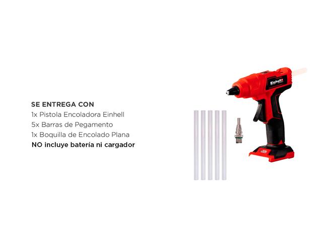 Pistola Encoladora Silicona Einhell Inalámbrica TE-CG 18 LI Solo - 5