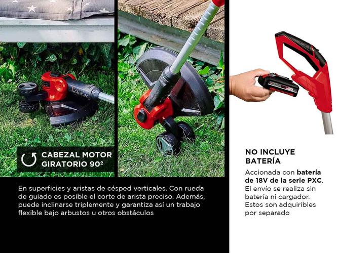 Bordeadora Inalámbrica Einhell GE-CT 18/30 Li-Solo - 3