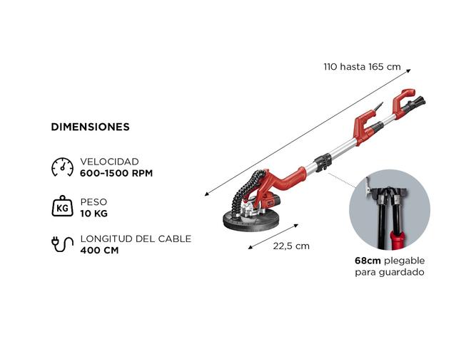 Lijadora Telescópica Einhell TC-DW 225 600 Watts - 4