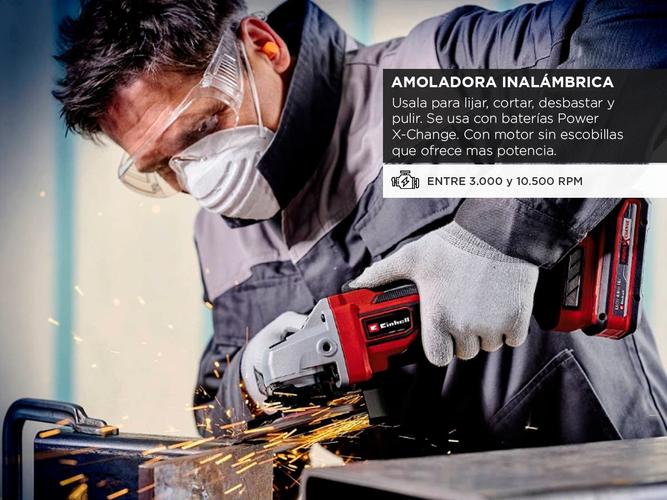 Amoladora Angular Inalámbrica Einhell 125 mm 18V TP-AG 18/125 CE Q Li – Solo - 2