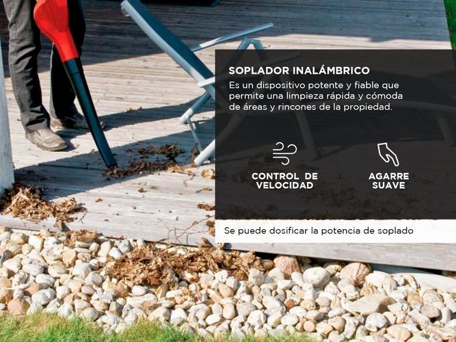 Kit Soplador de Hojas Inalámbrico Einhell GE-CL  batería y cargador 40ah - 3