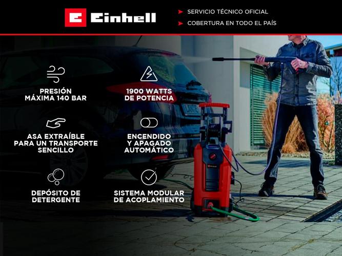 Hidrolavadora Einhell TE-HP 140 bar 1900 Watts - 1