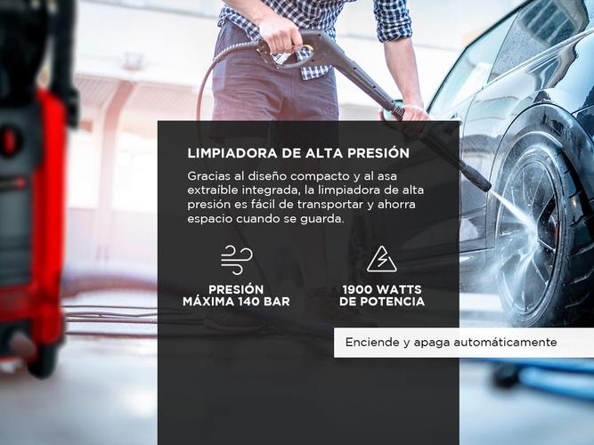 Hidrolavadora Einhell TE-HP 140 bar 1900 Watts - 2