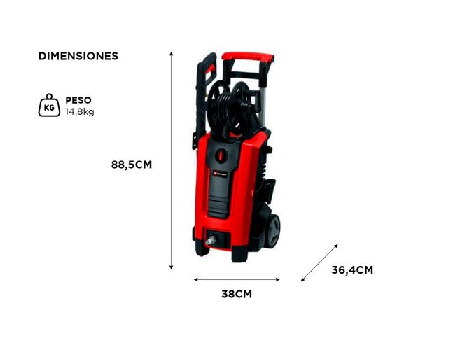 Hidrolavadora Einhell TE-HP 140 bar 1900 Watts - 3