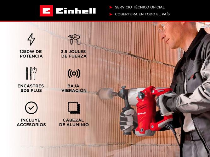 Rotomartillo Taladro Percutor Einhell RT-RH 32 Kit 1250W 3.5J Sds Plus - 1