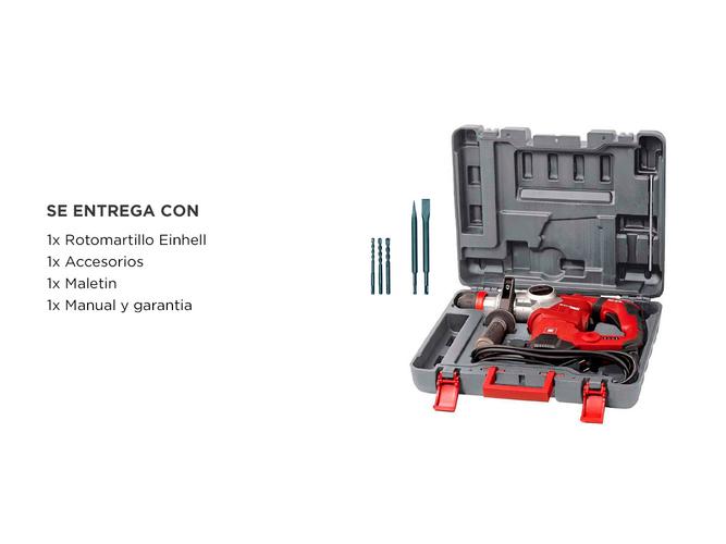 Rotomartillo Taladro Percutor Einhell RT-RH 32 Kit 1250W 3.5J Sds Plus - 5