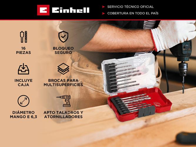 Juego de Mechas Hex 16 pzs Einhell Kwb  49108953 - 1