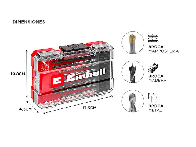 Juego de Mechas Hex 16 pzs Einhell Kwb  49108953 - 3