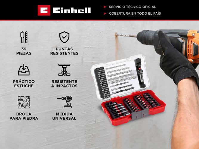 Set Mechas Puntas Impacto 39pzs Einhell Kwb M Case 49108759-1 - 1