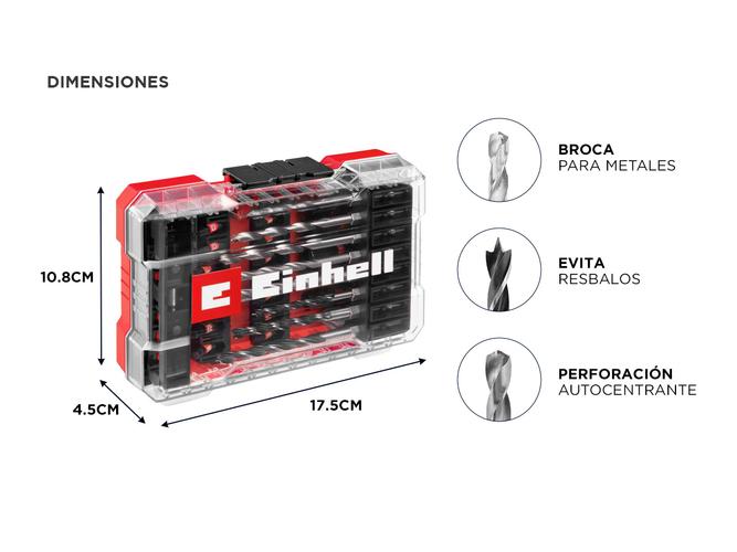 Set Mechas Puntas Impacto 39pzs Einhell Kwb M Case 49108759-1 - 3