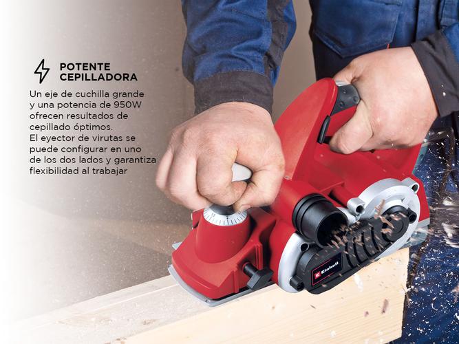 Cepillo Electrico Einhell TE-PL 900 950W 3mm - 2