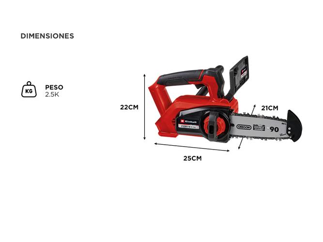 Motosierra Inalámbrica de Mano Einhell Fortexxa 1820 TH - 4