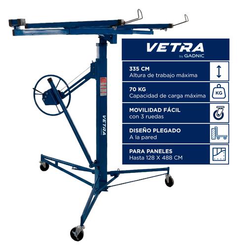 Elevador De Placas Vetra By Gadnic Para Drywall Paneles Yeso Ajustable Ruedas - 0