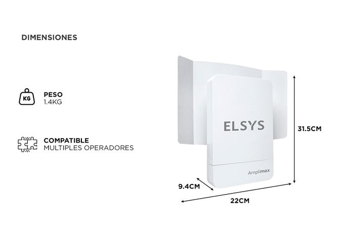 Router Amplificador de Señal Elsys Amplimax 4G Casas Campos  - 5