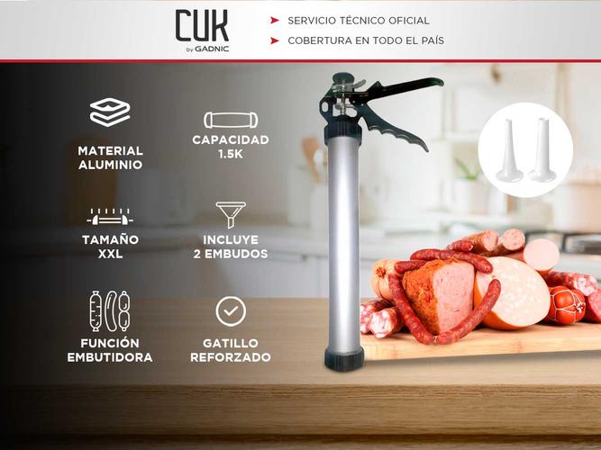 Embutidora Manual XXL Gadnic 15kg Con Dos Embudos  - 1