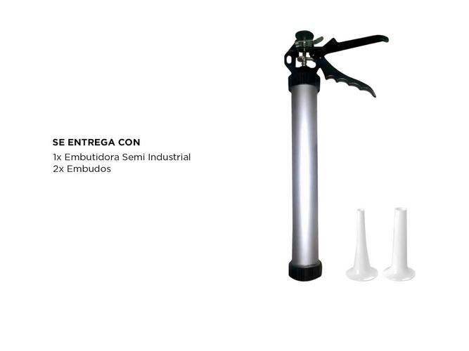 Embutidora Manual XXL Gadnic 15kg Con Dos Embudos  - 5