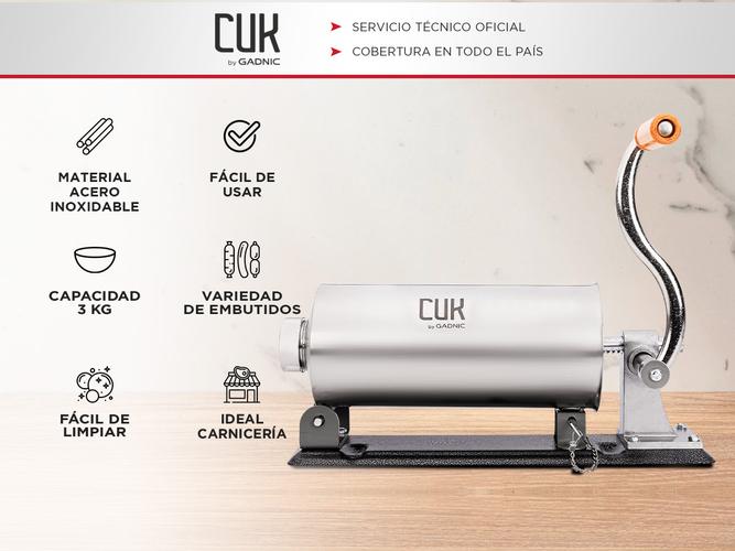 Maquina Churrera Industrial Gadnic Embutidora Manual 3kg - 1