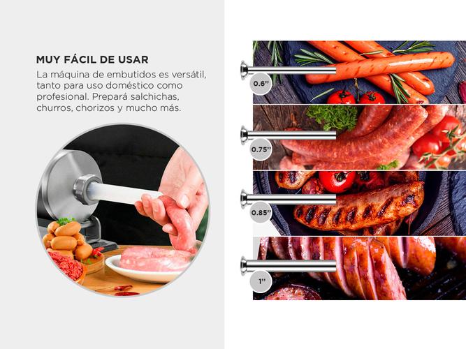 Maquina Churrera Industrial Gadnic Embutidora Manual 3kg - 2