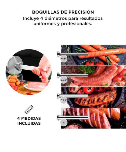 Maquina Churrera Industrial Gadnic Embutidora Manual 3kg - 4