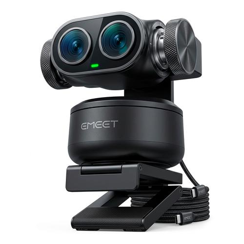 Cámara Web EMEET Pixy Chip IA Doble Lente Seguimiento Inteligente Enfoque Automático - 0