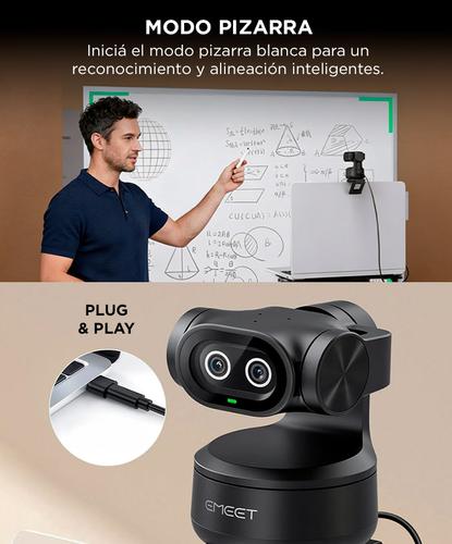 Cámara Web EMEET Pixy Chip IA Doble Lente Seguimiento Inteligente Enfoque Automático - 5