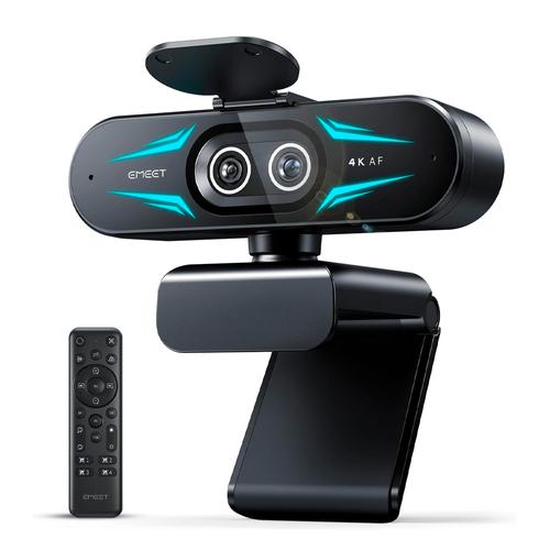 Cámara Web EMEET C60E 4K Doble Lente Luz RGB - 0