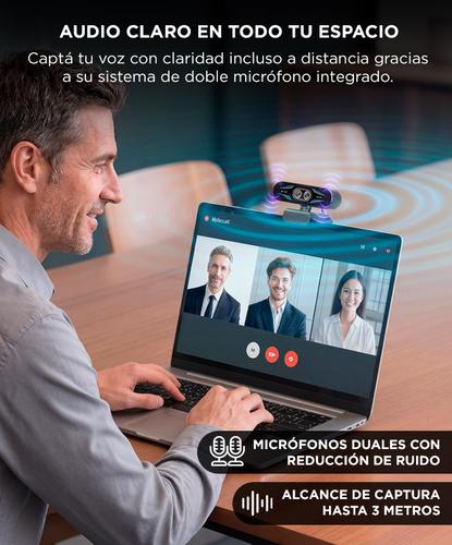 Cámara Web EMEET C60E 4K Doble Lente Luz RGB - 4