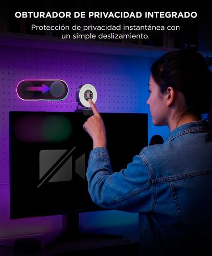 Cámara Web EMEET EMEET 4K Luz de Anillo 4 Modos de Iluminación Efecto Arcoíris  - 4