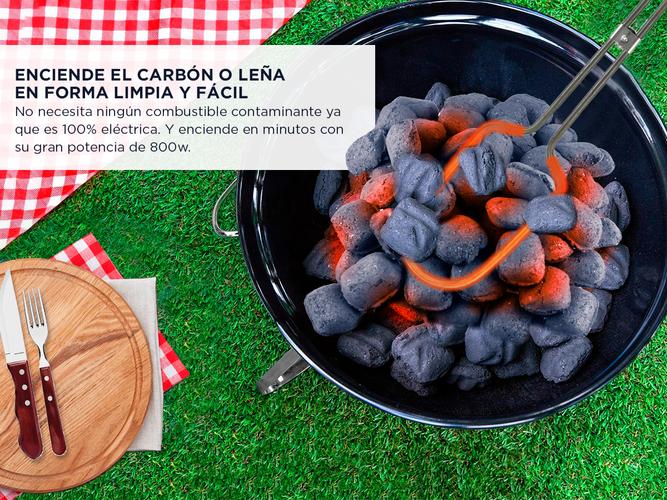 Encendedor De Fuego Eléctrico Gadnic Para Carbón Leña - 2