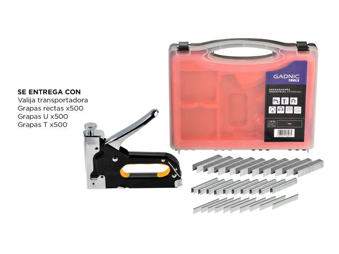 Kit Engrapadora Metalica + 1500 Grampas 3 Funciónes - 4