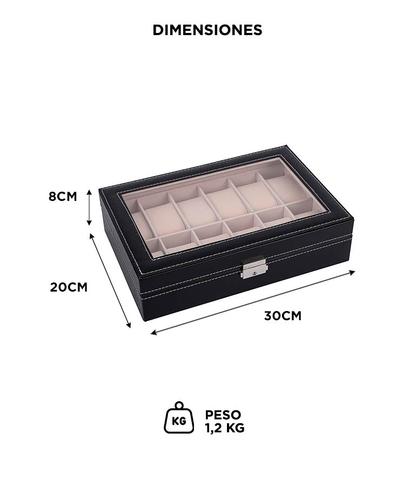 Estuche Organizador de 12 Relojes - 5