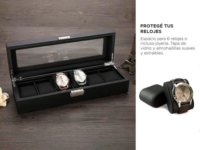 Estuche Organizador Gadnic AA954 de Relojes 6 Espacios - 2