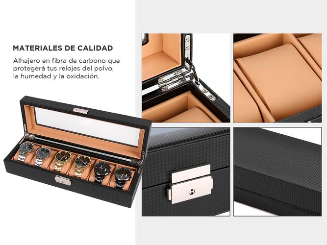 Estuche Organizador Gadnic AA954 de Relojes 6 Espacios - 3