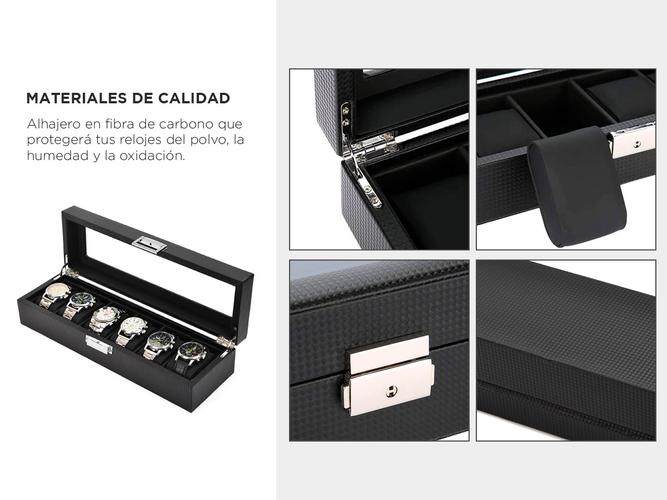 Estuche Organizador Gadnic AA954 de Relojes 6 Espacios - 3
