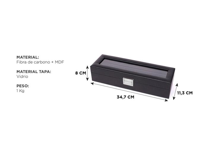 Estuche Organizador Gadnic AA954 de Relojes 6 Espacios - 4