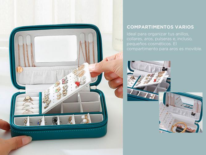 Joyero Con Cierre y Espejo Gadnic UFKO109 Organizador de Accesorios - 2