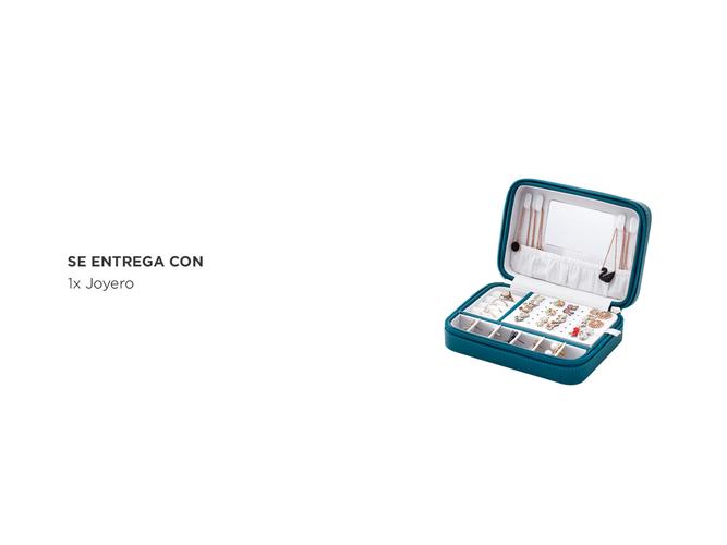 Joyero Con Cierre y Espejo Gadnic UFKO109 Organizador de Accesorios - 5