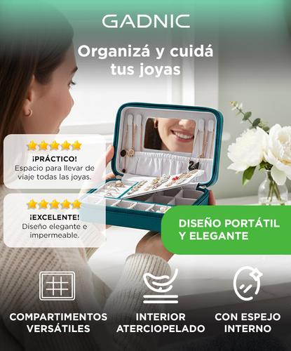 Joyero Con Cierre y Espejo Gadnic UFKO109 Organizador de Accesorios - 1
