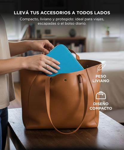 Joyero Con Cierre y Espejo Gadnic UFKO109 Organizador de Accesorios - 4