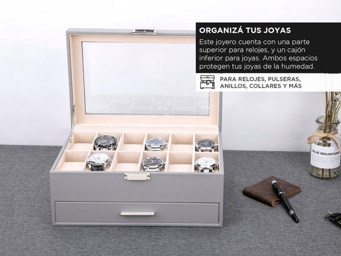 Joyero Alhajero Gadnic ALH15 Organizador de Relojes y Accesorios  - 2