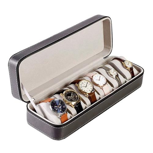 Caja Organizadora De Reloj Gadnic Estuche Para 6 Relojes - 0