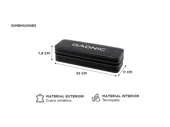 Caja Organizadora De Reloj Gadnic Estuche Para 6 Relojes - 4
