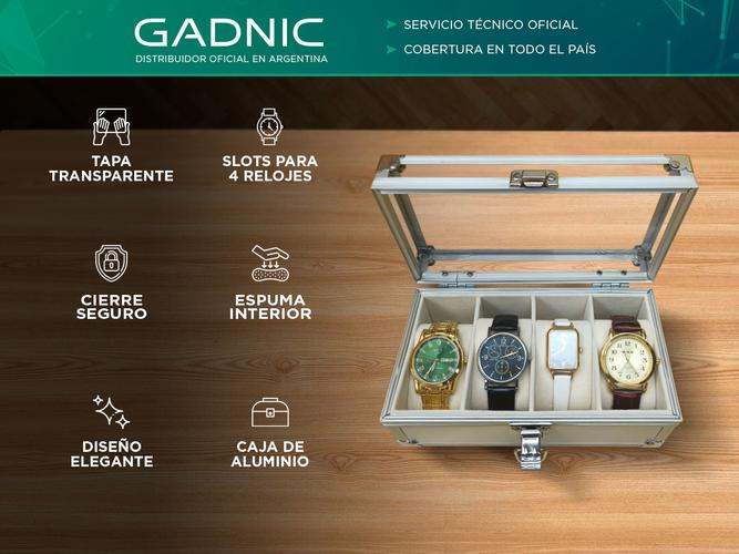 Estuche Organizador Gadnic ER19 de Relojes 4 Espacios - 1