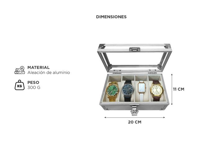 Estuche Organizador Gadnic ER19 de Relojes 4 Espacios - 4