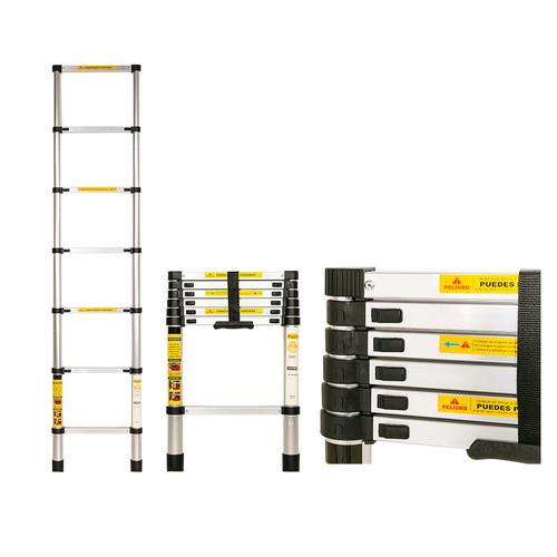 Escalera Telescópica Gadnic 2M Con Altura Ajustable - 0